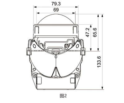 Projector Lens CL-L01 LED 2.6 inch High Low Beam Projector Lens1