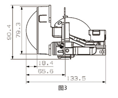 Projector Lens CL-L01 LED 2.6 inch High Low Beam Projector Lens2