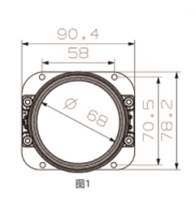 Projector Lens BL-L05 LED 2.8 inch Low Beam Projector Lens