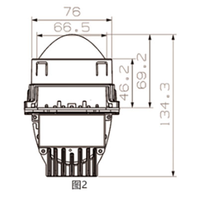 Projector Lens BL-L05 LED 2.8 inch Low Beam Projector Lens1